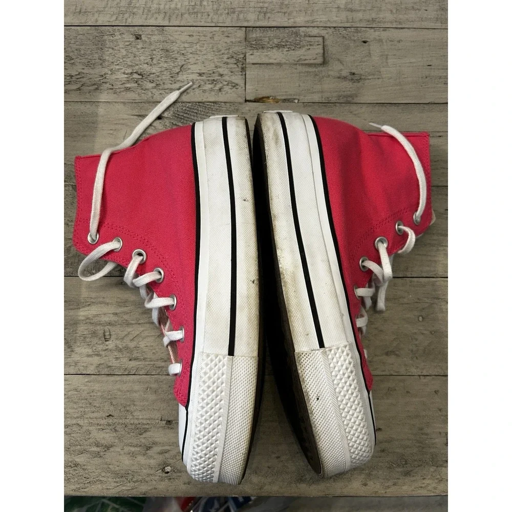 Converse Chuck Taylor All Star Lift Platform High Top Sneakers Pink Wmns Size 7 - Picture 7 of 9